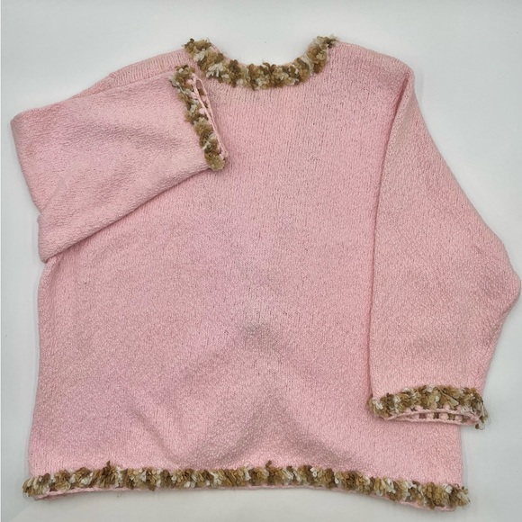 Design Options By Philip & Jane Gordon | Vintage Pink Cardigan Sweater Size XL - Picture 2 of 8